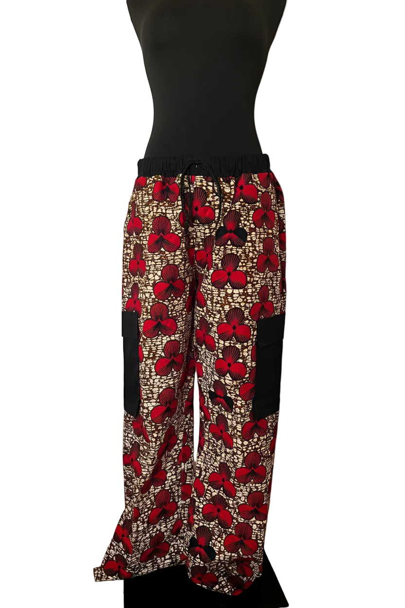 Pantalon large en wax