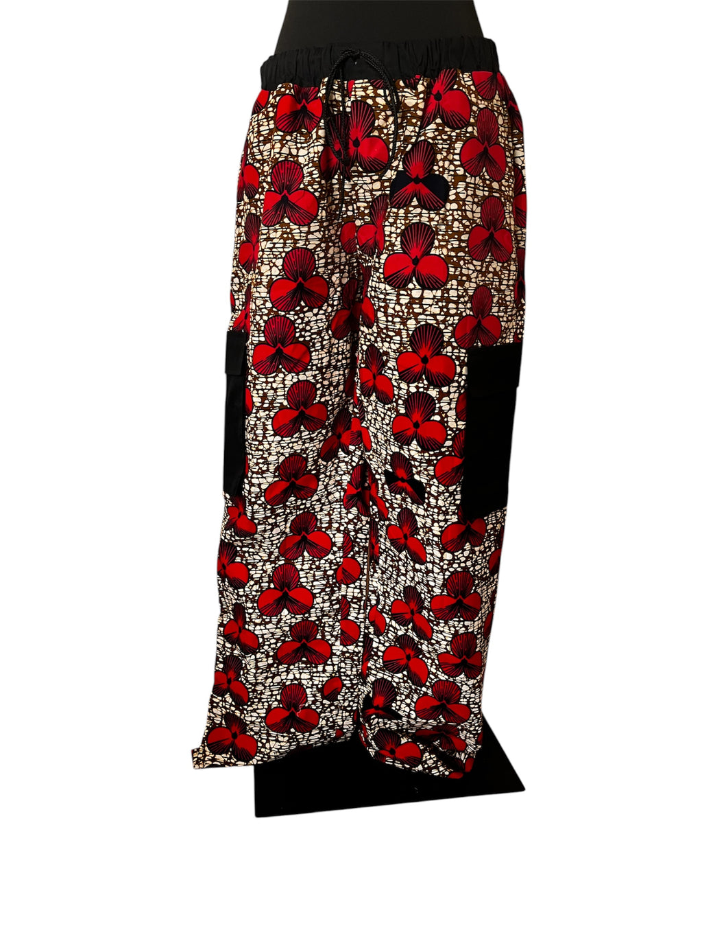 Pantalon large en wax
