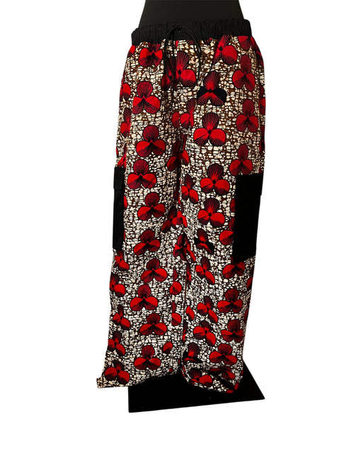 Pantalon large en wax