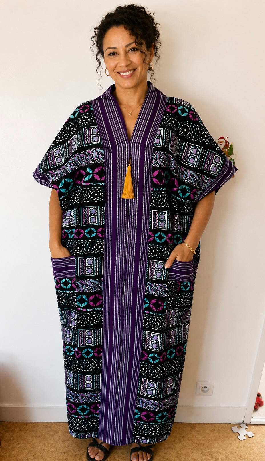 Robe femme en coton doux et respirant.
