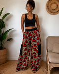 Pantalon large en wax
